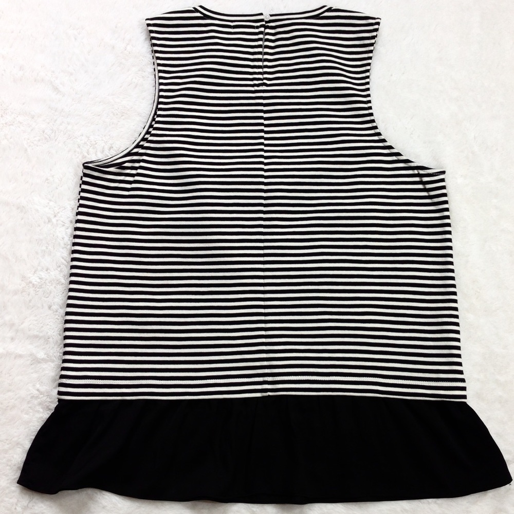 J. Crew Nautical Striped Ruffle Top - Picture 3 of 9